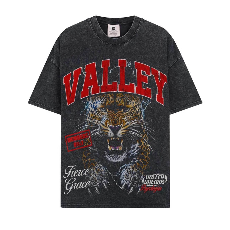 BIG FACE T shirts Pure Cotton High-Street Fashion