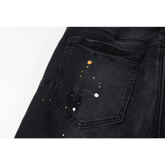 Mens trendy purple jeans 100% cotton Pure Cotton High Street Trend