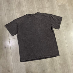 DUAA T shirts Trendy Streetwear Tee: Acid-Wash & Rhinestone Embellishment