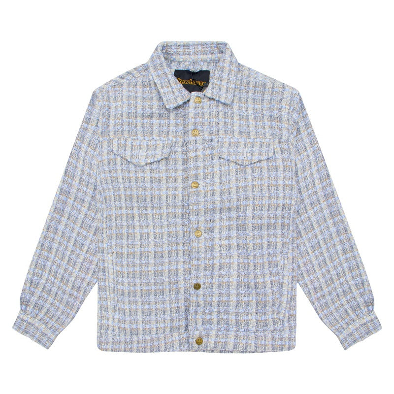 DREW HOUSE Jacket grey textured Chanel-style