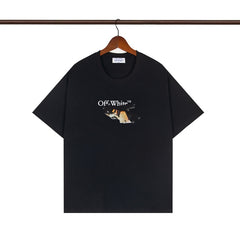 OFF WHITE T SHIRTS High-quality pure cotton high-street style
