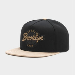 Trendy flat brimmed hat brooklyn men's and women's adjustable hat