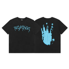 Revenge T Shirts High-quality streetwear with trendy Painted decoration