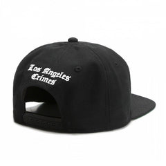 Trendy flat brimmed snapback hatslos angeles laletterembroiderunisex