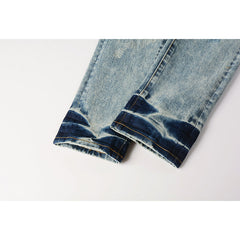 Mens trendy purple jeans 100% cotton Pure Cotton High Street Trend