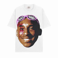 BIG FACE T shirts Pure Cotton High-Street Fashion