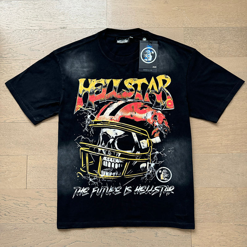 Hellstar T Shirts Retro style high street trend High-quality pure cotton high-street clothing