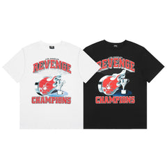 Revenge T Shirts High-quality streetwear with trendy Painted decoration