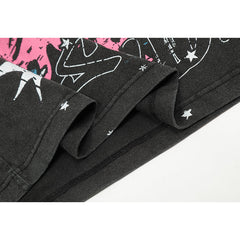 Hellstar  T-shirt Direct Printing Pattern High-quality pure cotton high-street clothing
