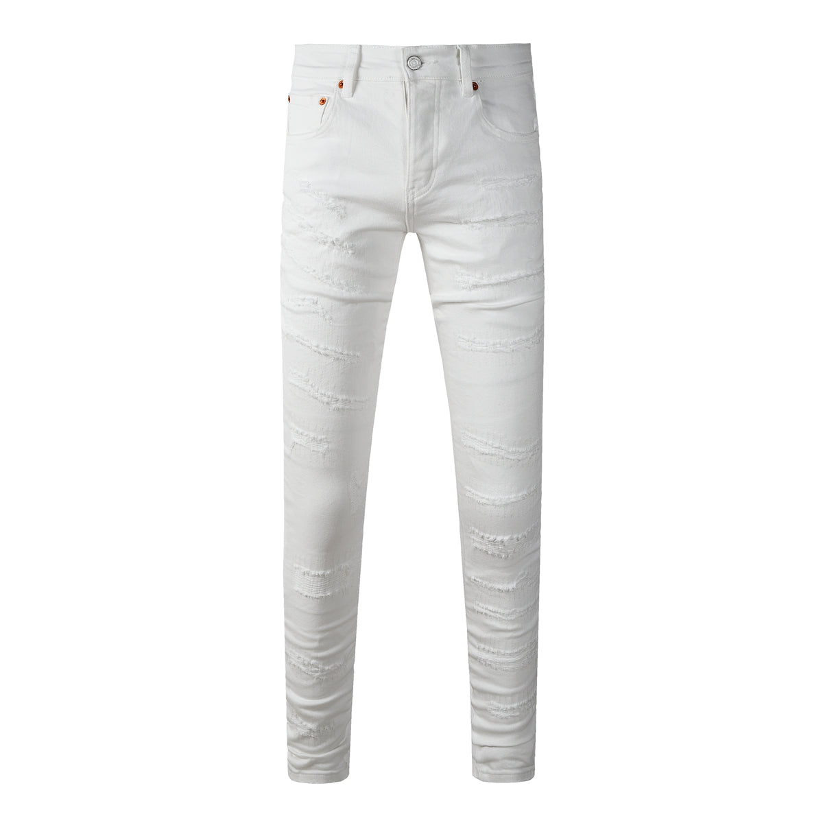 Mens trendy purple jeans 100% cotton High Street Distressed