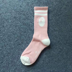 Bathing ape Socks Men's and Women's Sports Socks with Towel Bottom