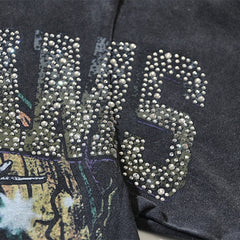 Valeforever Vale T Shirts Distressed vintage-style purple English letters