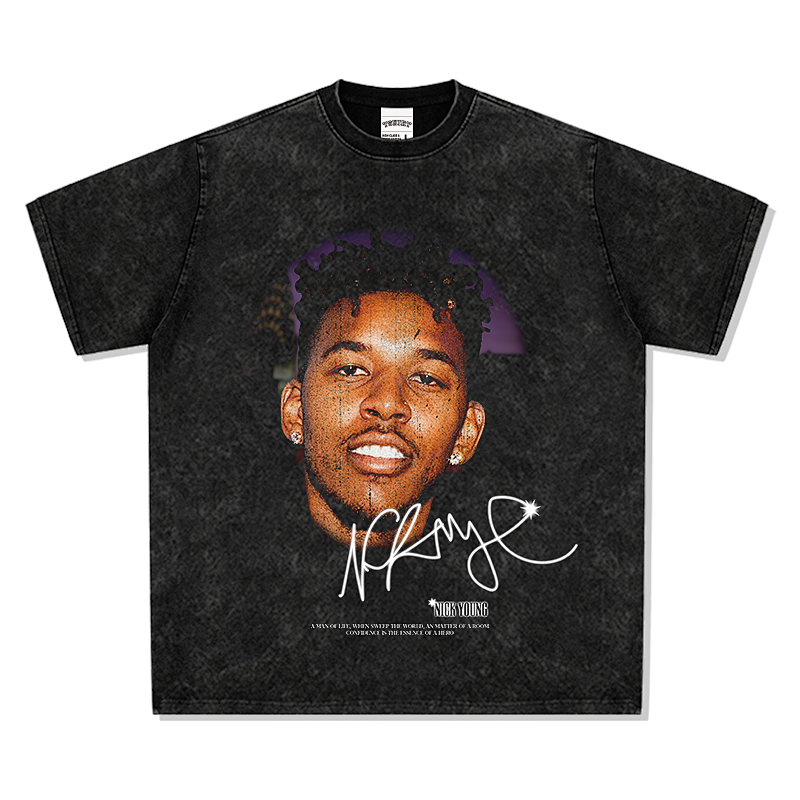 BIG FACE T shirts Pure Cotton High-Street Fashion