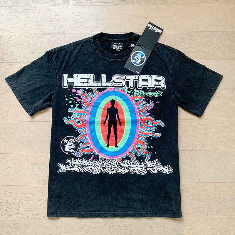 Hellstar T Shirts Retro style high street trend High-quality pure cotton high-street clothing