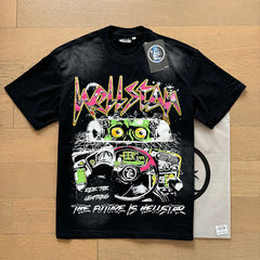 Hellstar T Shirts Washed Aging Process High-quality pure cotton high-street clothing