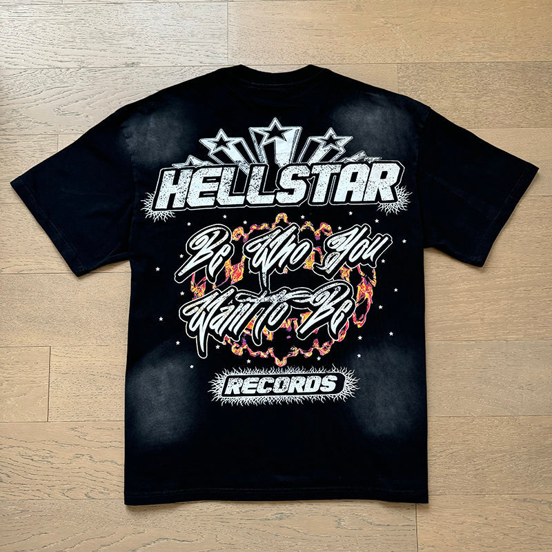 Hellstar T Shirts Retro style high street trend High-quality pure cotton high-street clothing