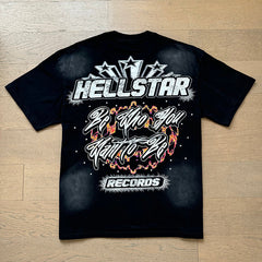 Hellstar T Shirts Retro style high street trend High-quality pure cotton high-street clothing