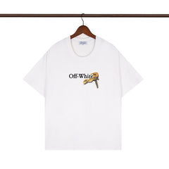 OFF WHITE T SHIRTS High-quality pure cotton high-street style