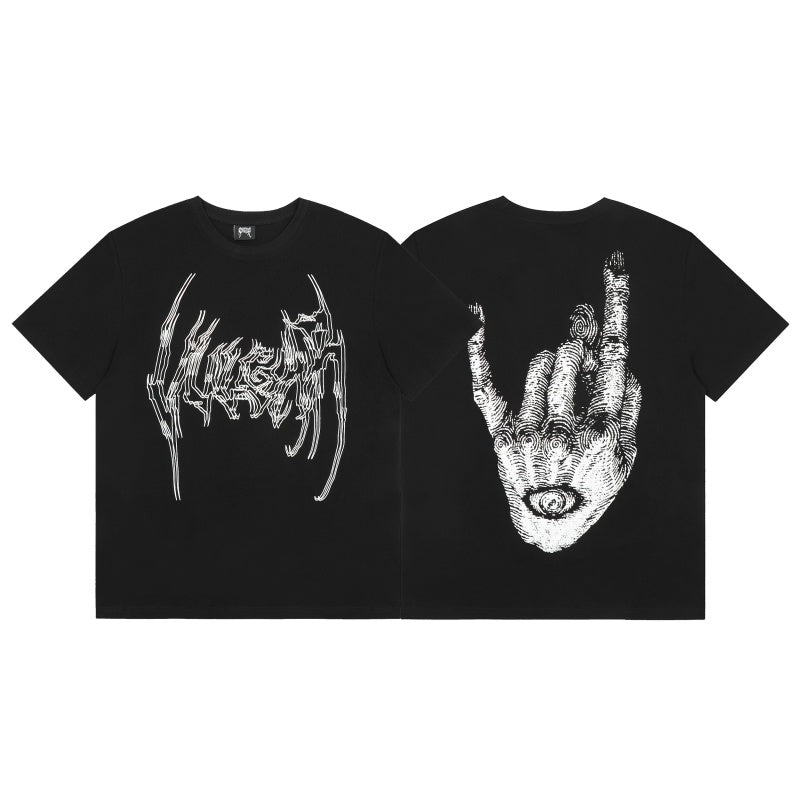 Revenge T Shirts High-quality streetwear with trendy Painted decoration