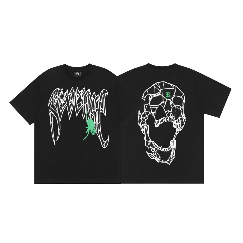 Revenge T Shirts High-quality streetwear with trendy Painted decoration
