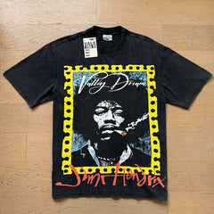 Valeforever Vale T Shirts Washed black with a distressed finish