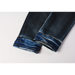 Mens trendy purple jeans 100% cotton Pure Cotton High Street Trend