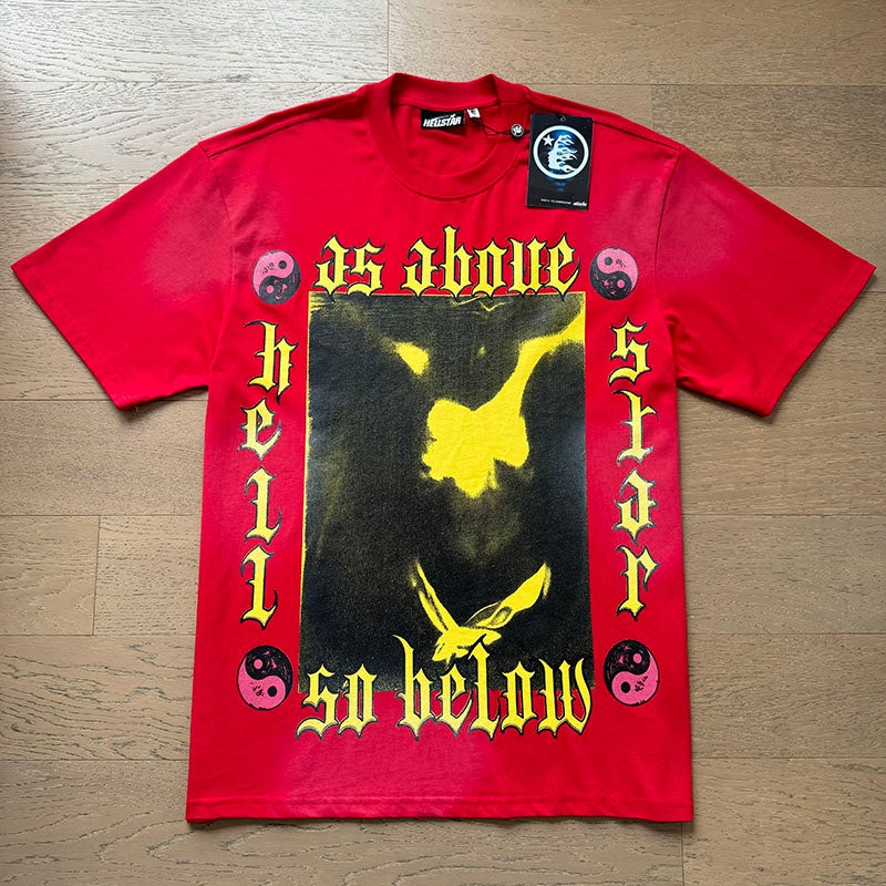 Hellstar T shirts High-street style, pure cotton, loose fit