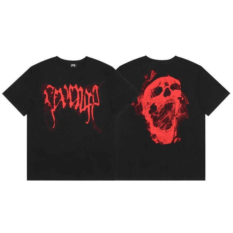 Revenge T Shirts High-quality streetwear with trendy Painted decoration