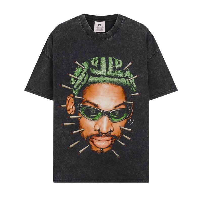 BIG FACE T shirts Pure Cotton High-Street Fashion