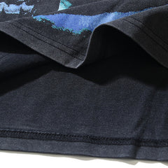 Valeforever Vale T Shirts Washed black with a distressed finish and hot-fix rhinestones.