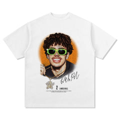 BIG FACE T shirts Pure Cotton High-Street Fashion