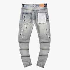 Mens trendy purple jeans 100% cotton Jeans #PU139