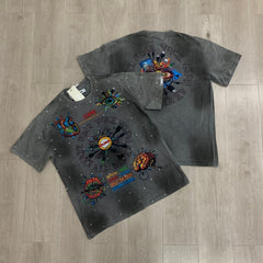 DUAA T shirts  American streetwear brand with hot-fix rhinestones and distressed details