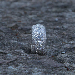 Rings S925 Silver Hip Hop Micro Zircon Ring St. Valentine's