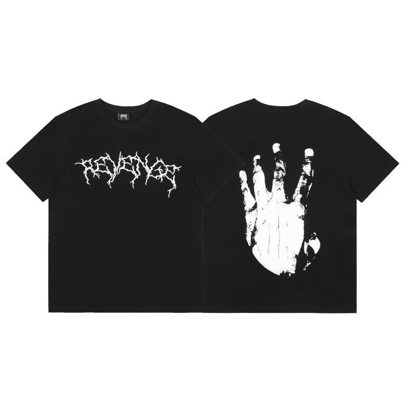 Revenge T Shirts High-quality streetwear with trendy Painted decoration