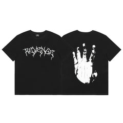 Revenge T Shirts High-quality streetwear with trendy Painted decoration