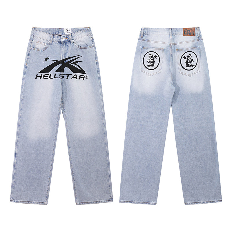 Hellstar Jeans High-quality pure cotton high-street clothing