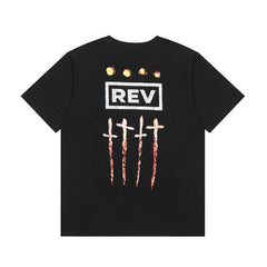 Revenge T Shirts High-quality streetwear with trendy Painted decoration