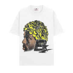 BIG FACE T shirts Pure Cotton High-Street Fashion