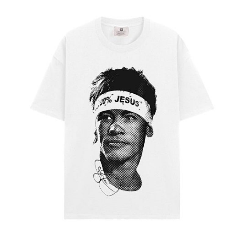 BIG FACE T shirts Pure Cotton High-Street Fashion