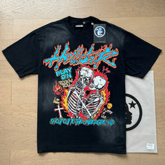 Hellstar T Shirts Washed Aging Process High-quality pure cotton high-street clothing