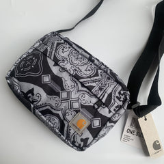 Men Carhar Bag CARHAR Baroque Cashew Flower Crossbody Bag, Men's Shoulder Bag