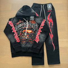 Hellstar Hoodie And Pants Two-Piece Set High-quality pure cotton high-street clothing