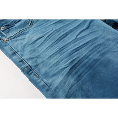 Mens trendy purple jeans 100% cotton Pure Cotton High Street Trend