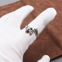 CHH Chrome heart Cross Ring Personality Fashion