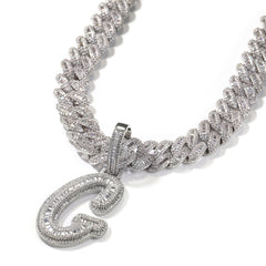 Jewelry Hip Hop Jala Letter Pendant Copper Inlaid Zircon Full Diamond Necklace Word Up Spectrum