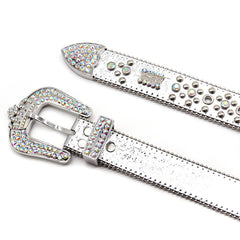 Hip-hop punk rhinestone belt rhinestone crown