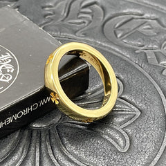 CHH Chrome heart Cross Ring Golden Cross