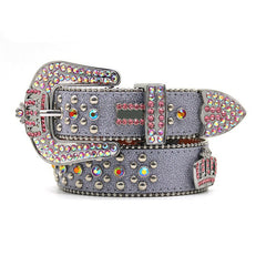 Hip-Hop Punk Rhinestone Belt Crown Rhinestone