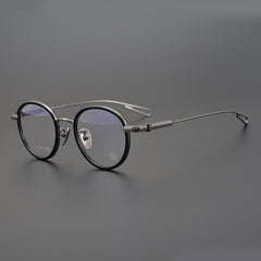 CHH Chrome Hearts Glasses Handmade Titanium Round Frame
